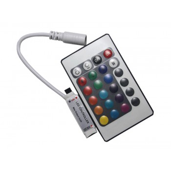 RGB контроллер 6A IR 72W 12V (24 кнопки) mini